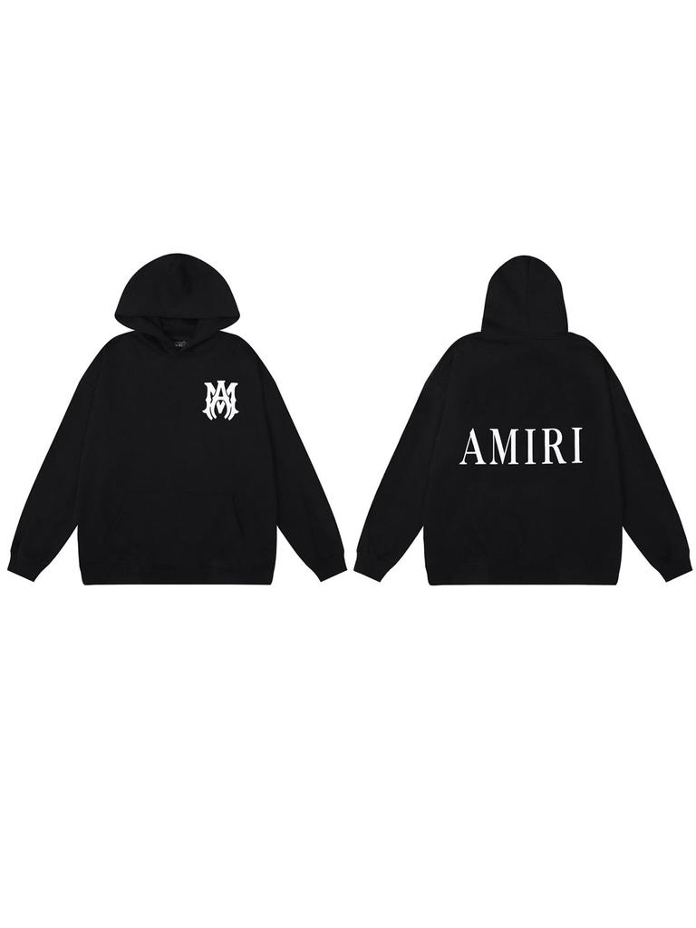 Men's Hooded Sweatshirt - American Trend, Letter Print, Cotton Terry Cloth