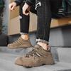 Male Non-Slip Outdoor Sneakers New Leather Treking Footwear for Men Casual Hiking Shoes Travel Climbing Camping Trainers