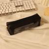 Waterproof PU Pencil Bag Clear Pen Pouch Zippered Pencil Case for Student