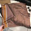 71Cm silk scarf women's high-end sense European and American hot-selling printed fashion scarf retro paisley cashew flower satin square scarf
