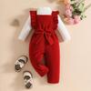 Cozy Autumn/Winter Baby Girl Fashion Set: High Collar Long Sleeve Top & Lace Pants