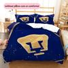 Pumas Football Team  Pattern Bedding Quilt Set  Home Decoration  Gift (1 * duvet cover + 2 * pillowcase  without core)
