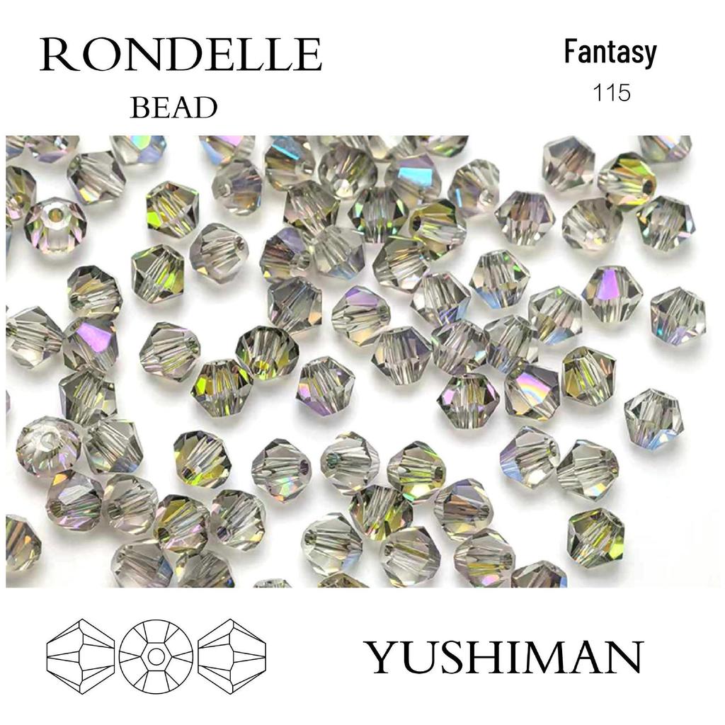 4mm Rhombus Beads - 200 Czech Quality Double Crimp Top Beads for DIY, Shuttle Weaving, and Embroidery