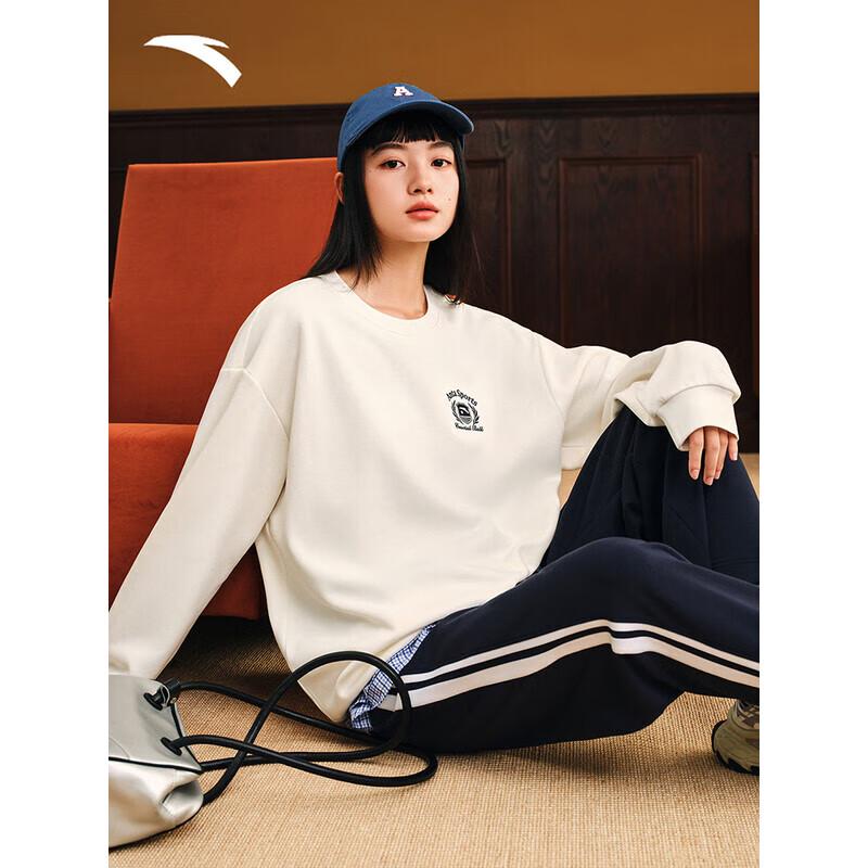 Anta Unisex Fleece Lined Crewneck Sweatshirt