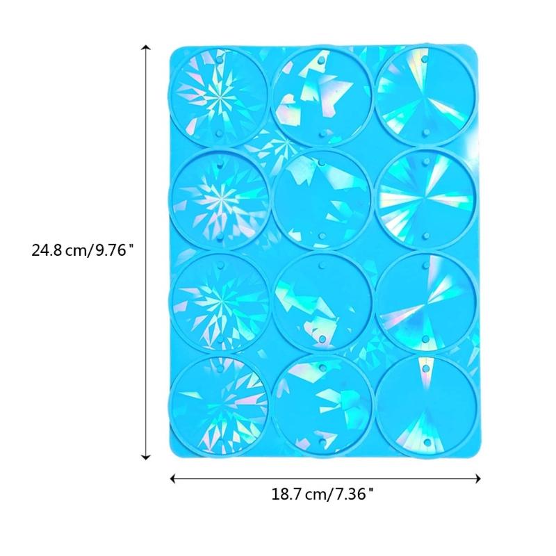 Holographical Pendant Mould Round Wind Chime Pendant Mold for DIY Enthusiasts
