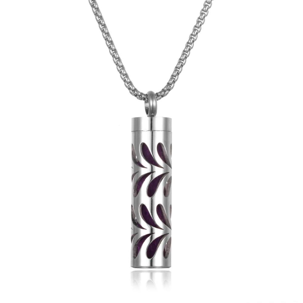 Stainless Steel Aromatherapy Necklace Diffuser Pendant Aroma Diffuser Locket Perfume Essential Oil Diffuser Pendant Necklace