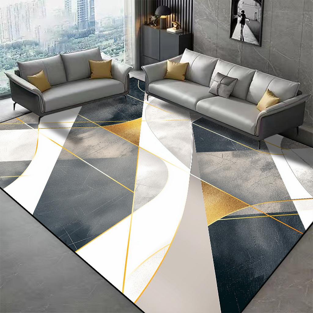 Modern Simple Living Room Rugs Non-slip Household Mat Washable Bedroom Decor Bedside Carpet Large Size Floor Mats 160x200cm