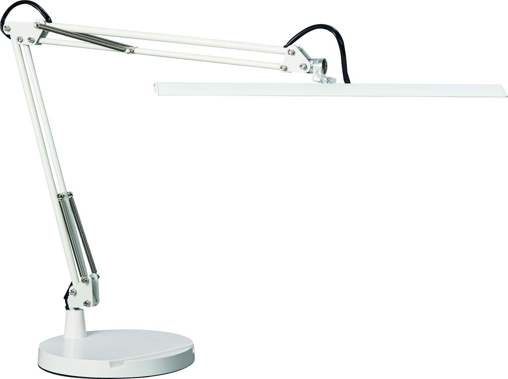 Yamada Lighting Z-10DW Tabletop Light with Base, 2430Lx Brightness, High Color Rendering LED, Beautiful Skin Tones, Ra90 White