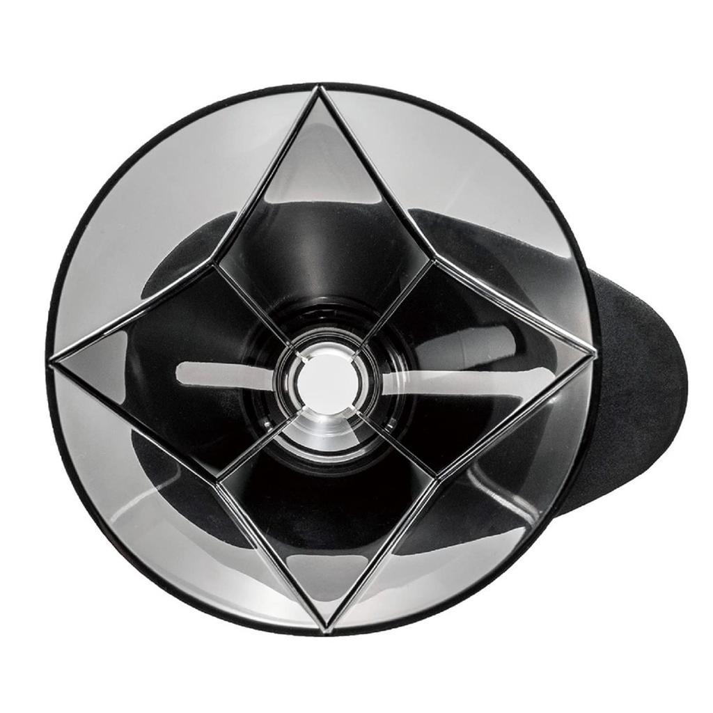 Hario Dripper MUGEN Server-Set für 1-2 Tassen Server Praktisches Fassungsvermögen 300 ml Transparent Schwarz Hergestellt in Japan VDMU-2018-TB