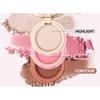HANDAIYAN - 3 In 1 Highlight Blush Contour Palette - 3 Types