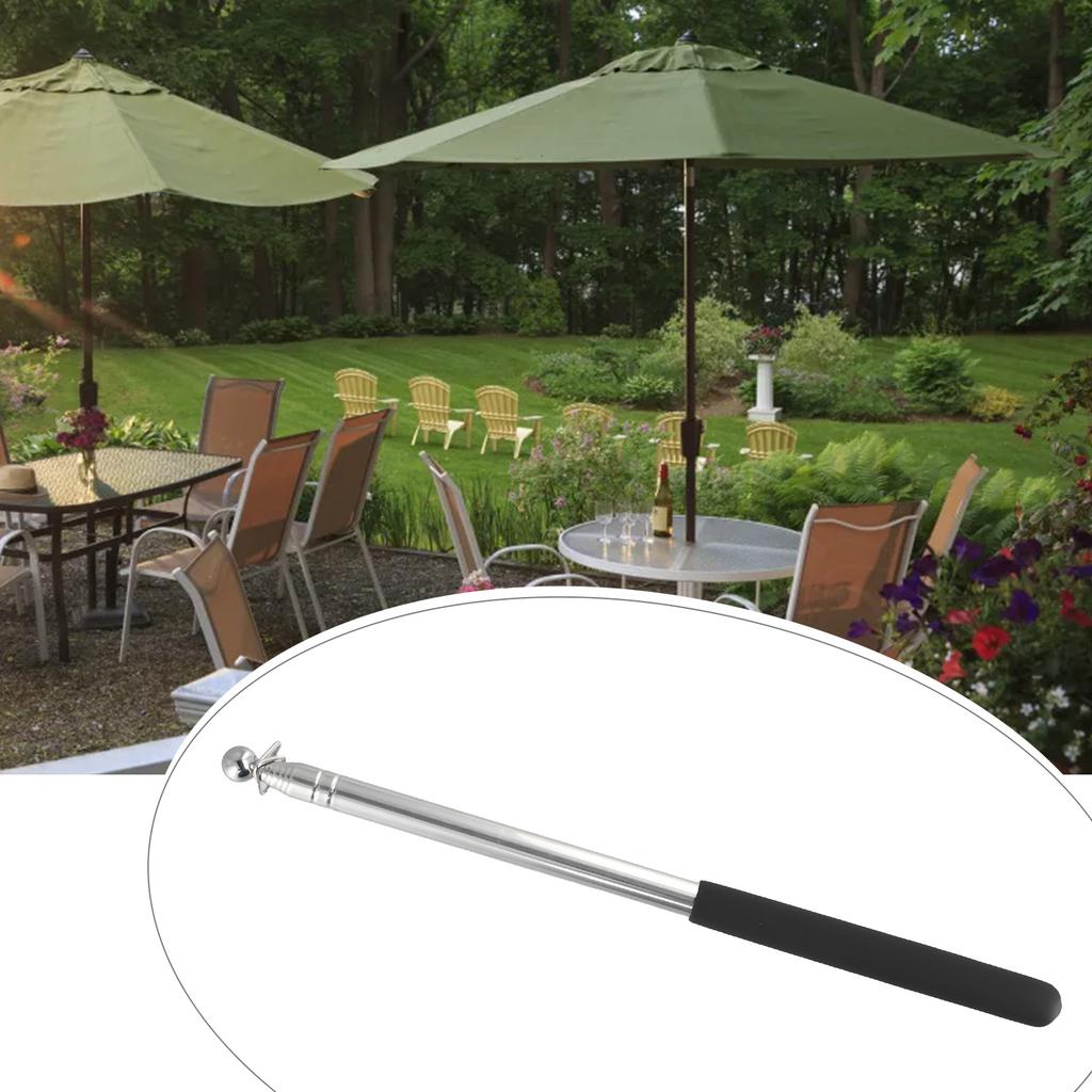 Flag Pole Practical Retractable Stainless Steel Teaching Tools