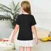 Fashionable Round Neck Short Sleeve Work Clothes Printed Tops For KID Summer Tops