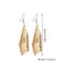 Square Sequins Mesh Loops Ears Multi-color Eardrops Aluminum Jewelry Ear Alloy Earrings Fashion Exaggerated Decorations
