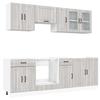 VidaXL Ensemble d'armoires de cuisine 8 pcs Kalmar bois d'ingénierie 3314837