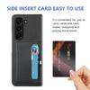 Card Pocket Leather Wallet Case for Samsung Galaxy Z Fold7 5G Fold 7 6 5 Fold6 Fold5 Fold3 Fold4 Fold2 Fold 4 3 2 Folding Cover
