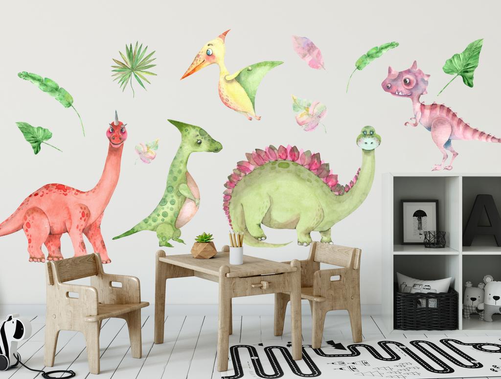 Set of Decorative Stickers for Children - Dinosaurs