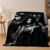 Coperta in Flanella Artistica Tokio Hotel Bill Tom Kaulitz Rock Music, Morbida e Accogliente Coperta da Divano/Letto per Casa Camera da Letto Coperta Regalo