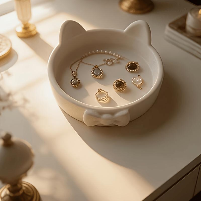 3D Printed Bow Jewelry Box, Suitable for Placing Rings, Bracelets, Necklaces And Other Small Items for Storage And Decoration