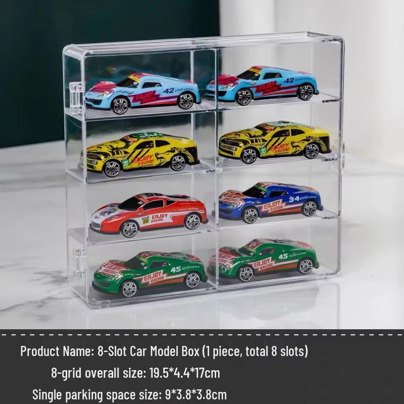 Children's Toy Car Display: Acrylic Multi-Layer Storage Box for Small Alloy Cars