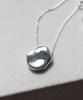 Alleun Silver 925 Asymmetrical Natural Pendant Chain Necklace