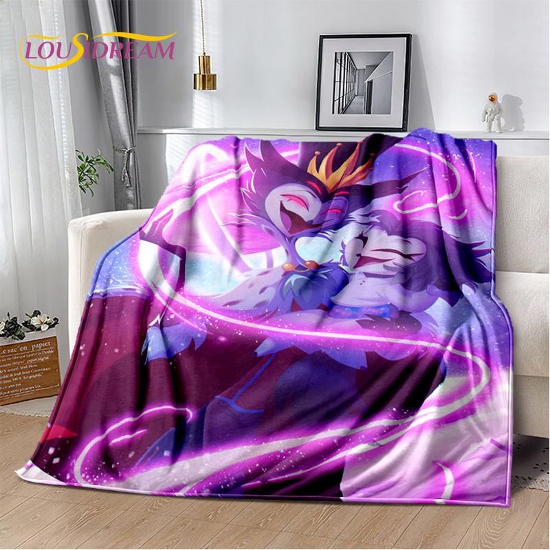 2025 H-Hazbin Hotel Charlie Cartoon Soft Blanket,Soft Throw Blanket for Home Bedroom Bed Sofa Picnic Travel Cover Child Gift