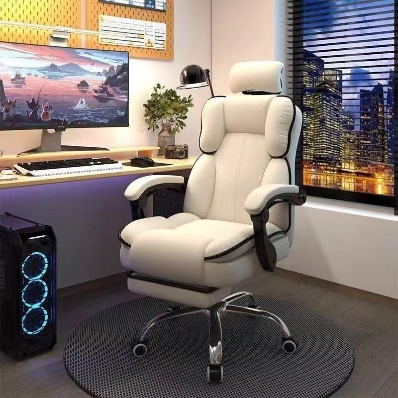 Comfortable Gaming Office Chair: Ergonomic Swivel Chair for Home, Dorm, or Live Streaming