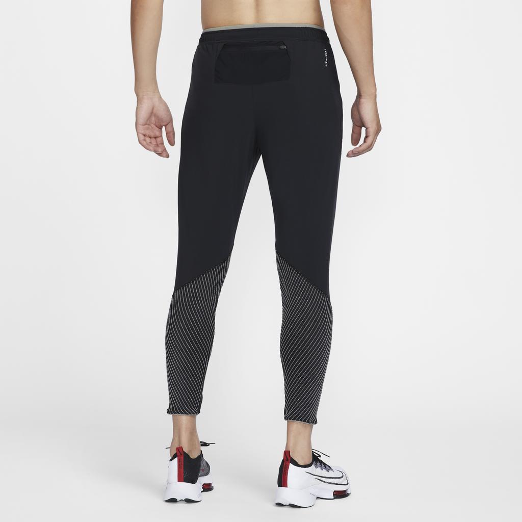 Nike Solid Color Lace-Up Straight Leg Nine-Point Sports Pants Men bottoms Black FZ1134-010