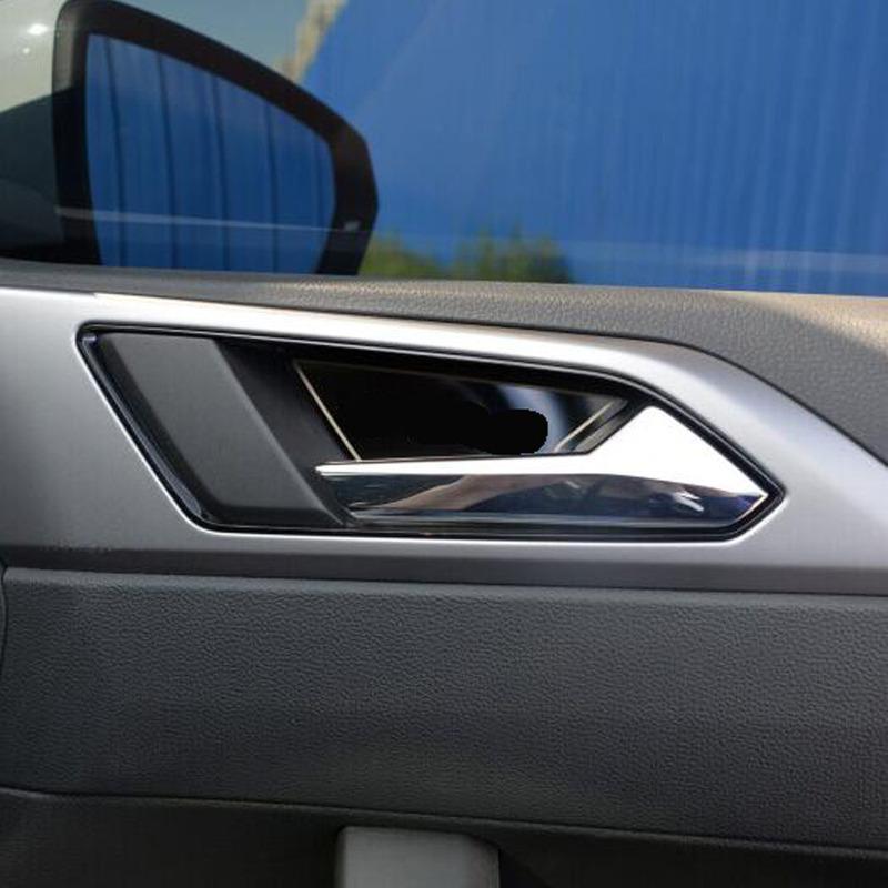 Abdeckung Stick Trim Edelstahl Tür Innen Griff Schüssel Rahmen Panel Für Volkswagen VW Polo Fließheck