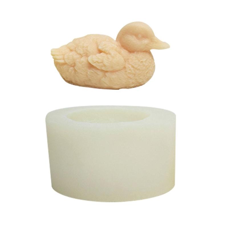 Swimming Duck Shape Silicone Molds Scented Candle Table Ornament Mould Nonstick