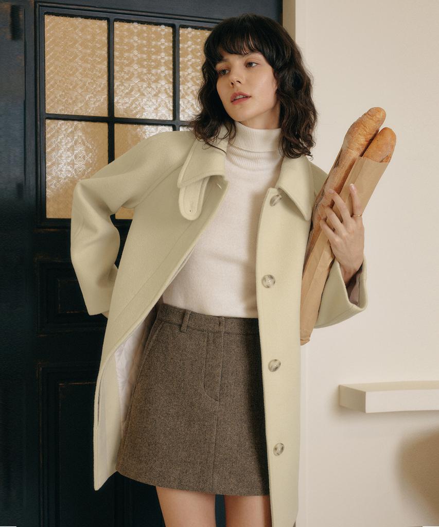 Lookast Kana Half Wool Coat / Kana Half Wool Coat-2Colors