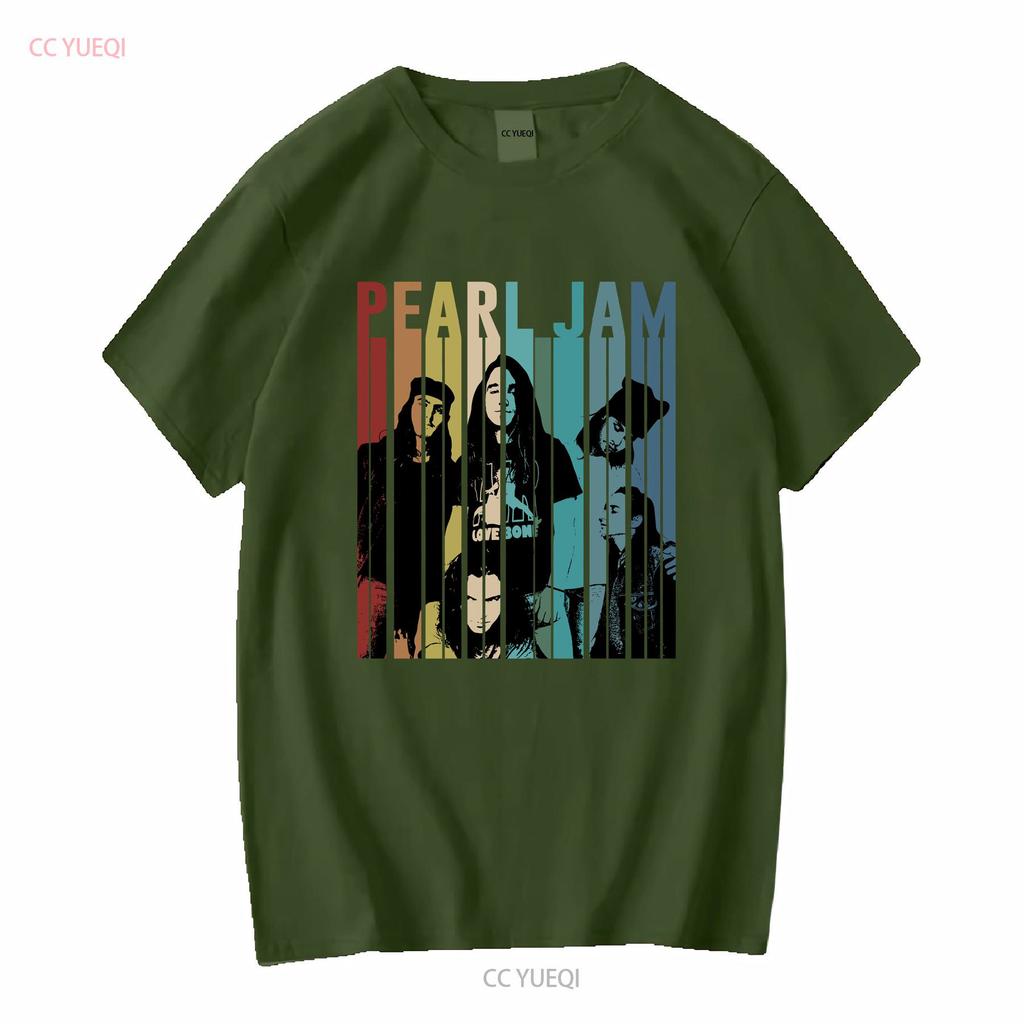 P E A R L Jam Band Vintage Retro T-Shirt Te1818 Vintage Gewaschenes Oberteil Für Den Alltag Grafik Atmungsaktiv Weich Streetwear Lässig