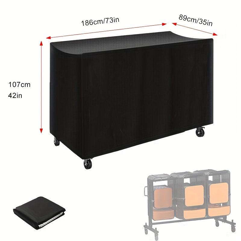 

Folding Chair Frame Cover, Folding Chair Storage Cover Metal Chair Frame Cover 186x89x107cm 186x89x107cm чёрный