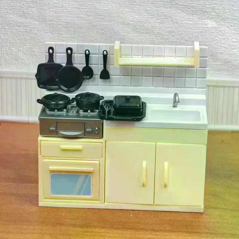 1 Set Kitchen Simulation Mini Model Stove Toy For Children Doll House Play And Pretend Cooking
