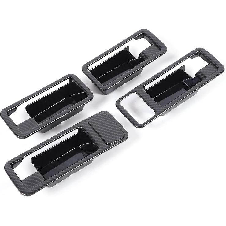 

Car Door Inner Handle Panel Frame Cover Stickers Decals Compatible with Compatible with Ineos Grenadier 2020-2025 Interior Door Bowl Frame Trim Carbon Fiber Pattern