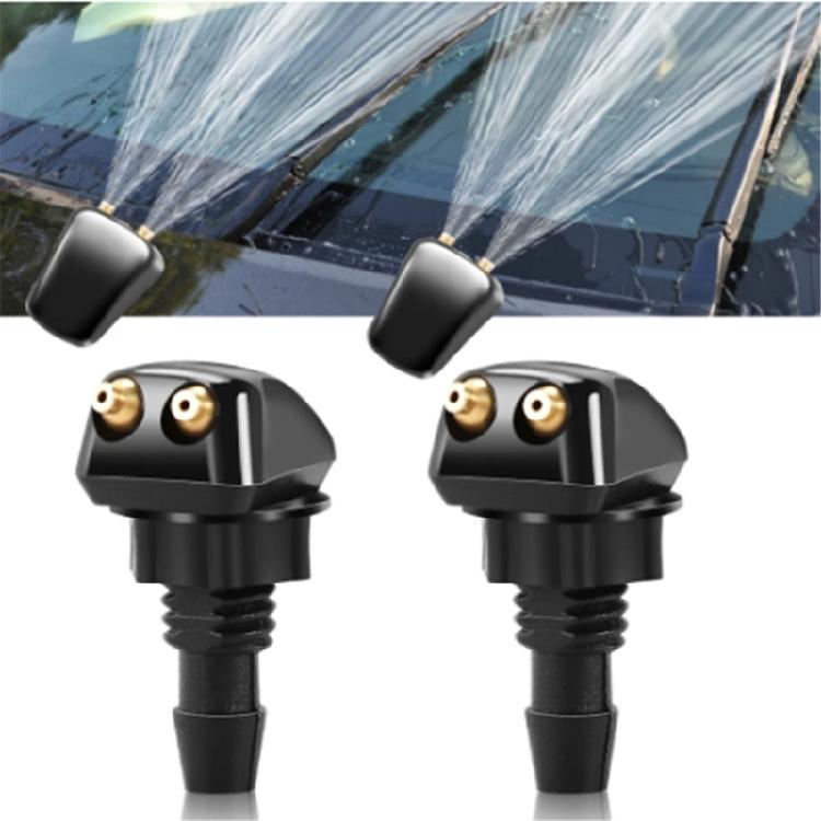Car Universally Front Windshield Wiper Nozzle Jets Sprayer Set Sprinkler Water Fan Spout Cover Washer Outlet