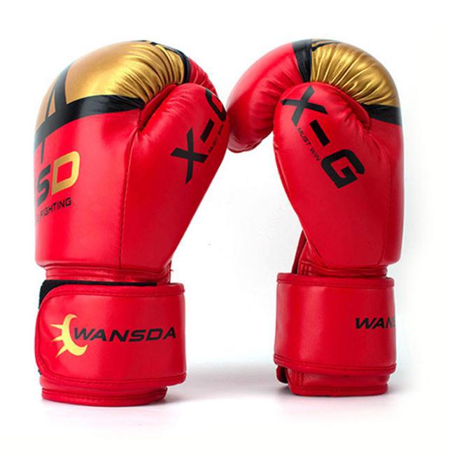 4-12 OZ Dětské a dospělé boxerské rukavice pro Sanda, MMA, Muay Thai a trénink bojových umění