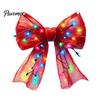 Hanging Bow Ornaments for Porch Christmas Acrylic Ornament, 2D Flat Decoration Colorful Lantern Print Bows Tree, Window, Wall Holiday Home Decor