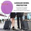 8Pcs Silicone Luggage Wheel Silent Covers Soft Flexible Wear Resistant Noise Reducing Suitcase Wheel Protector