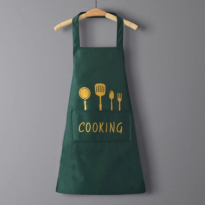 Kitchen Apron with Hand Wipe Pockets Waterproof and Oil Proof  for Cooking Baking Chef's Favorite Great for Men Women Adult