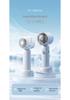 Compact USB Rechargeable Mini Fan with Digital Display