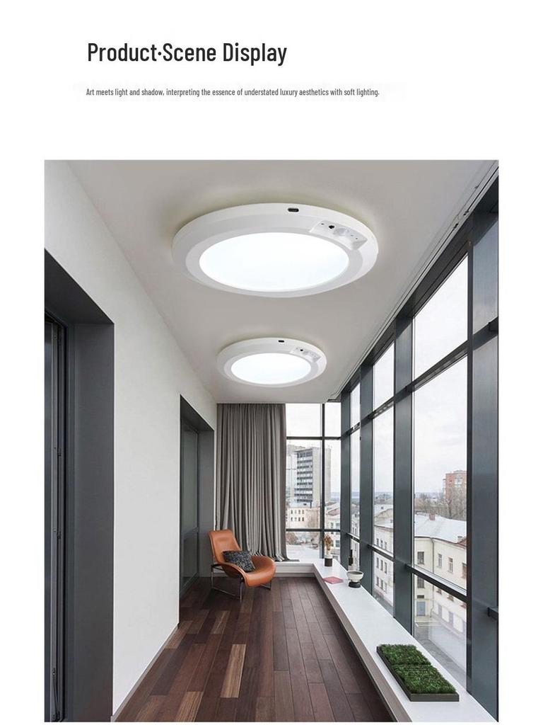 Rechargeable Motion Sensor Ceiling Light for Home Decor & Corridor Ambiance