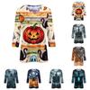 Women's Halloween Print Casual Round Neck -Quarter Sleeve for Holiday Party