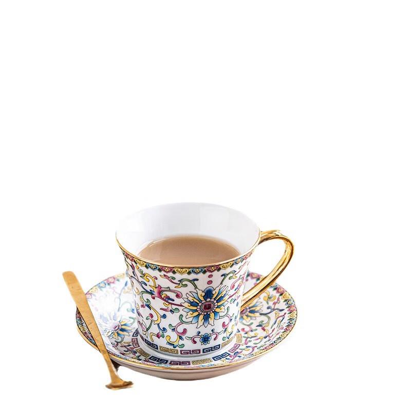 Chaxun Enamel Ceramic Tea Cup with Lid
