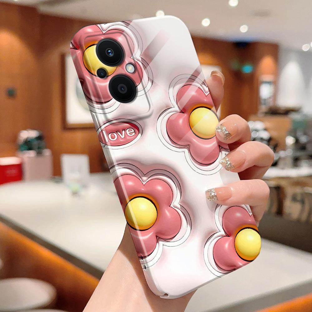 All-inclusive Film Phone Case Cartoon Fashion Design Hard Shell Full Cover Camera Protection Case for OPPO A60 A96 Reno12 Realme C53 C75