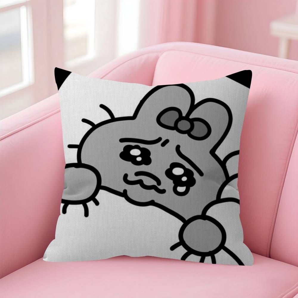 Kawaii OOpanchu Usagi  Maple Design Cushion Cover Happy Autumn Harvest decor Holiday Decorati Pillow Cover