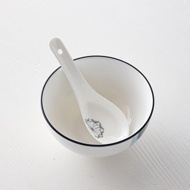 Sushihouse Ceramic Dandelion Soup Spoons