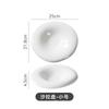 White Shaped Soup Plate Household Dish Plate Creative Fruit Salad Plate Ceramic Oval Hotel Japanese Deep Plate