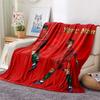 1PC Custom Name CR7 Patterned Flannel Blanket Suitable For All Seasons for Home Decor Warmth and Comfort Gifts Holiday Present -HE122