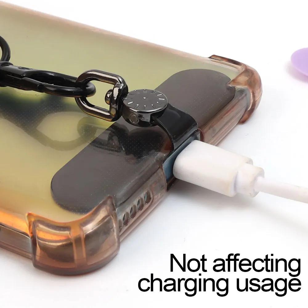 5/10Pcs NEW 360° Rotation Phone Case Connect Clips Anti-lost Universal Mobile Phone Lanyard Patch Rotatable Tether Pad Gasket