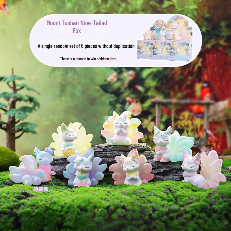 Neunschwänziger Fuchs Treibsand Blind Box: Elegante Dekoration für Schlafzimmer & Wohnzimmer